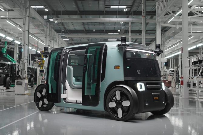 new zoox robotaxi exterior
