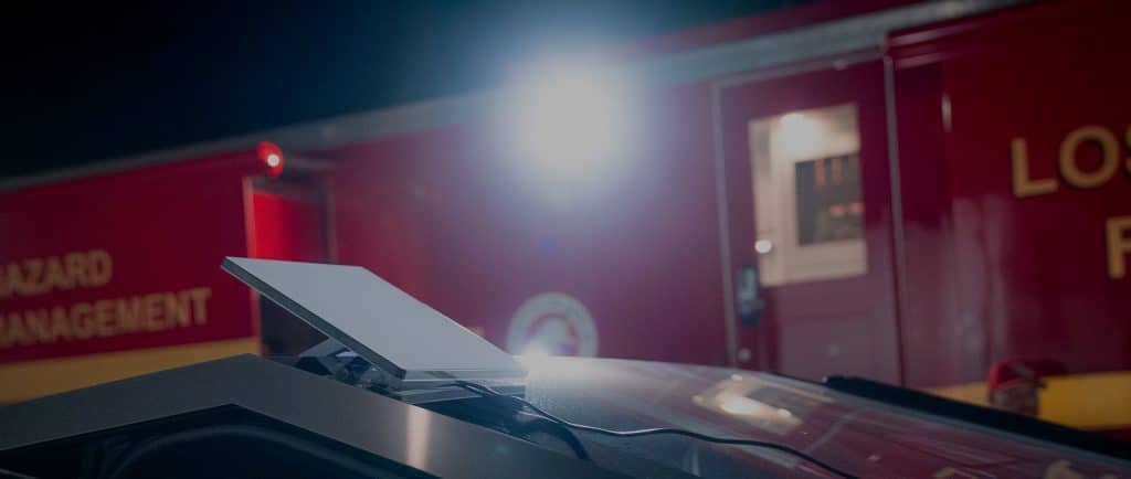 starlink emergency response cybertruck