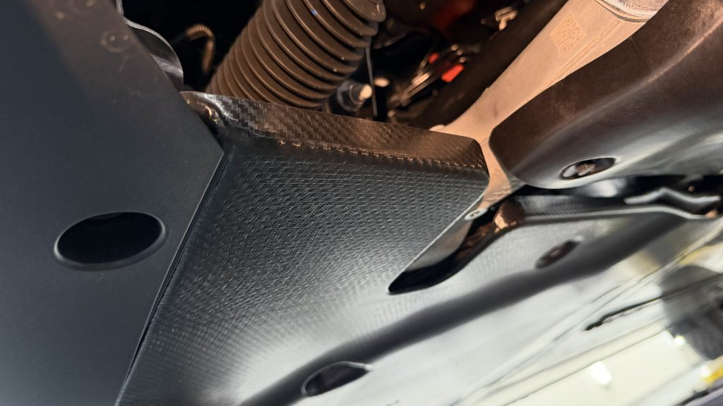 cybertruck under body panels carbon fiber