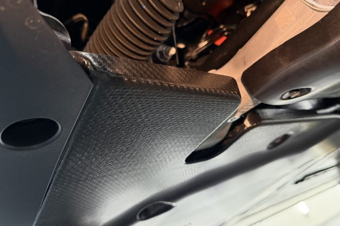 cybertruck under body panels carbon fiber