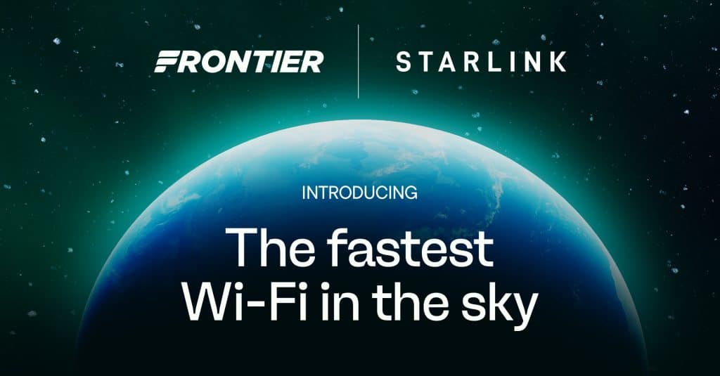 frontier airlines starlink