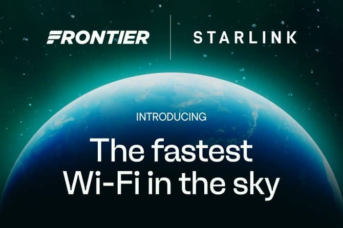 frontier airlines starlink