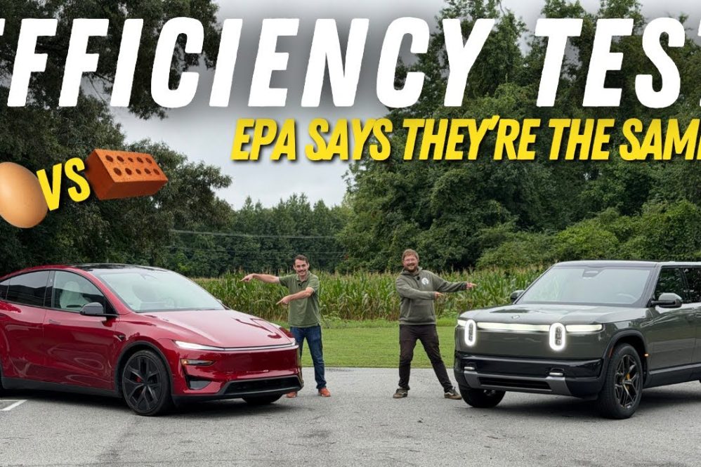model y vs rivian r2 out of spec