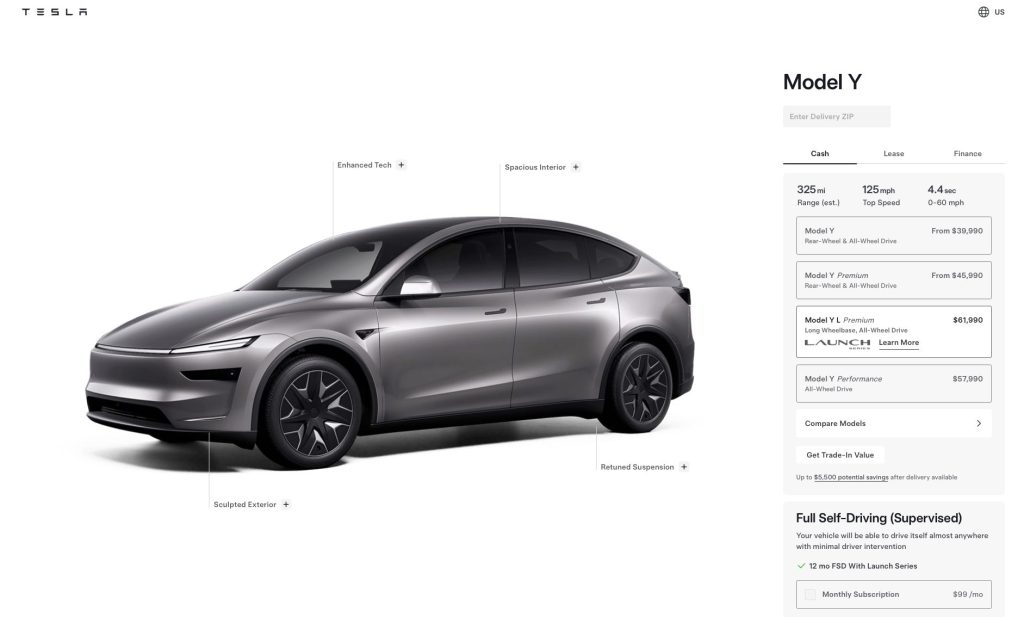 model yl us configurator