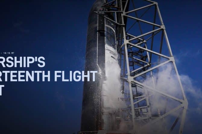 starship flight 13