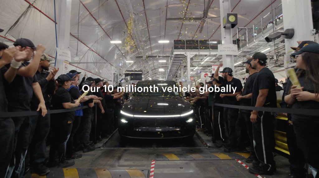 tesla 10 millionth vehicle produced