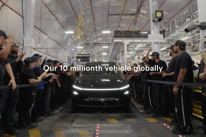 tesla 10 millionth vehicle produced