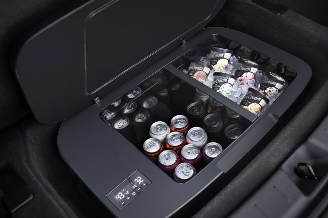 tesla dual zone fridge