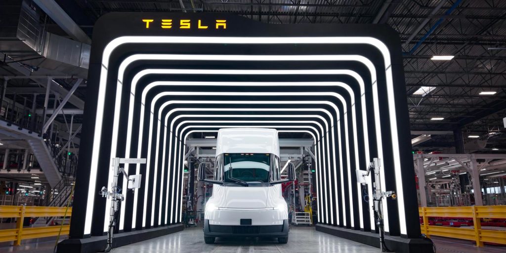 tesla semi end of line