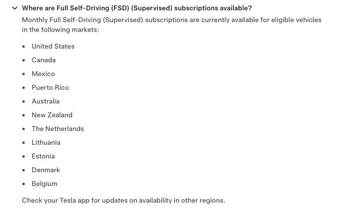 tesla fsd sub listing