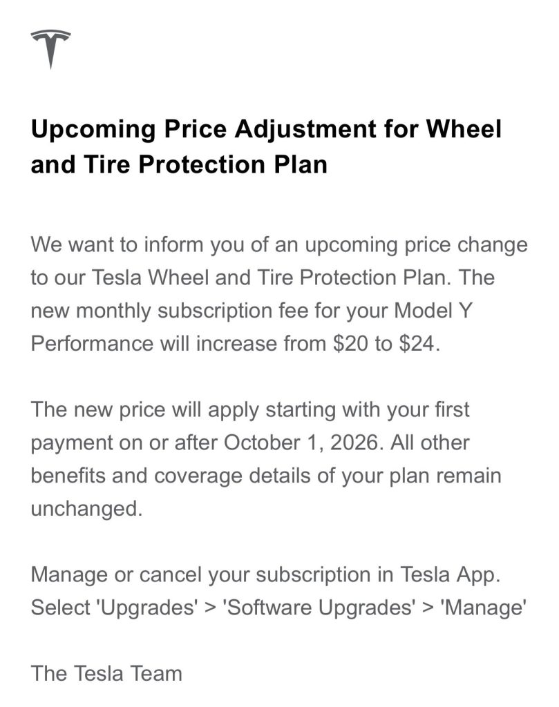 wheel and tire plan model y