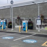 EV charging site at Archie Browning Sports Centre in Esquimalt,