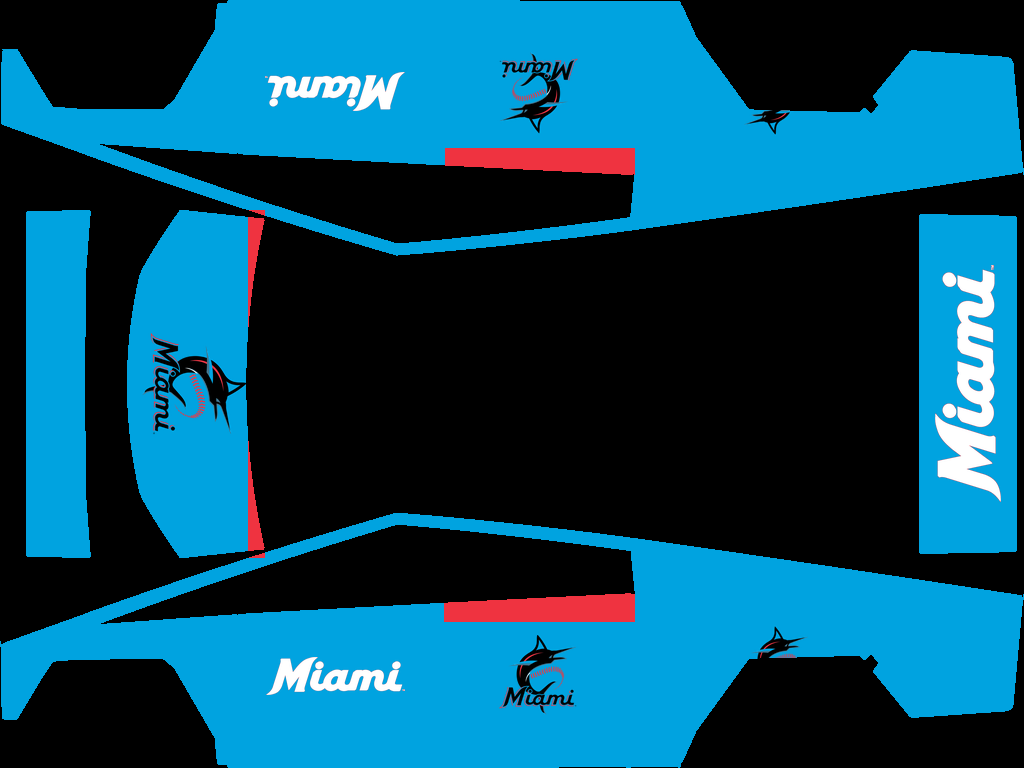 Miami Marlins Paint Shop wrap