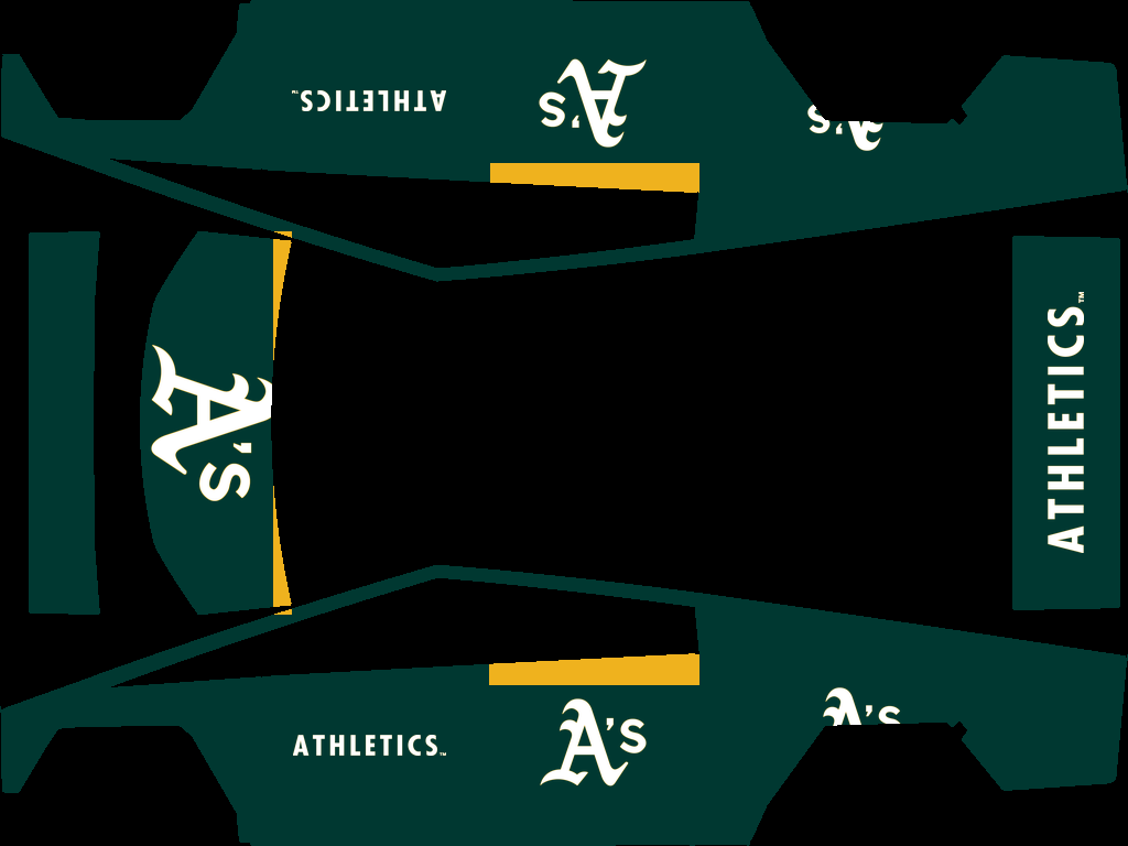 Oakland Athletics Paint Shop wrap