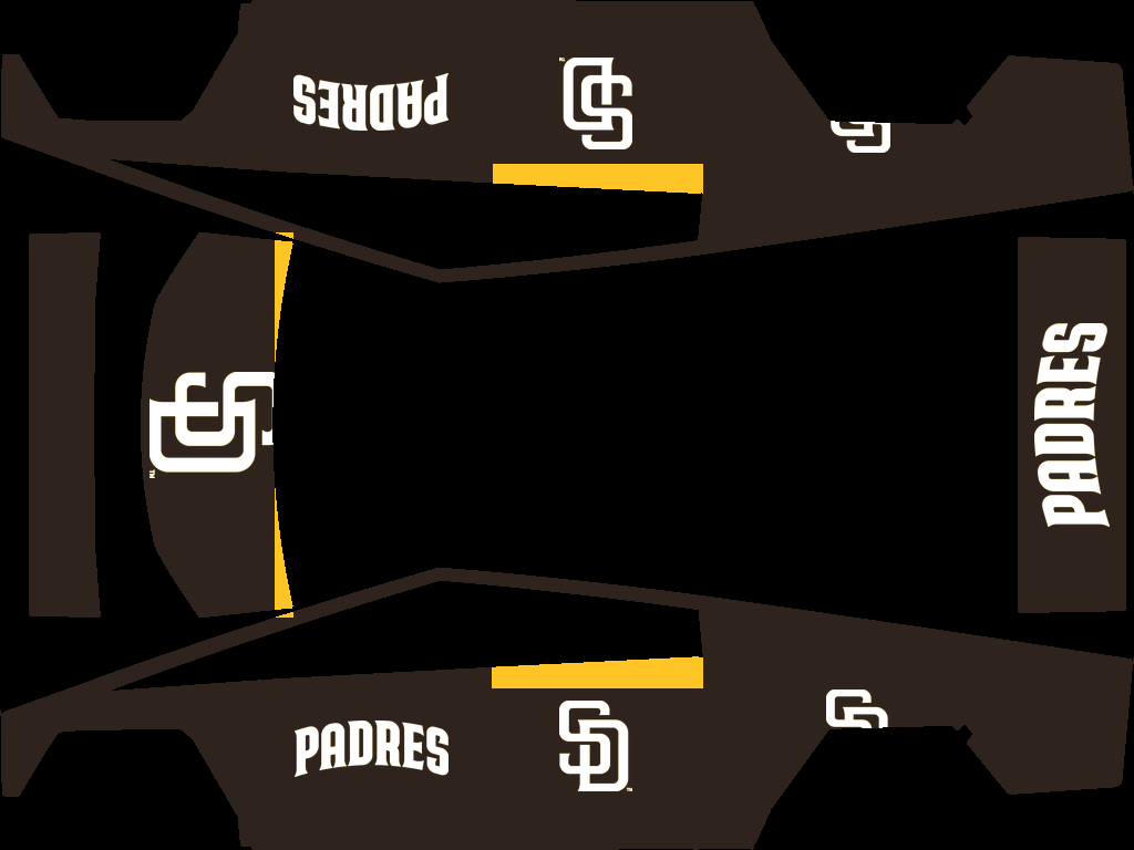 San Diego Padres Paint Shop wrap