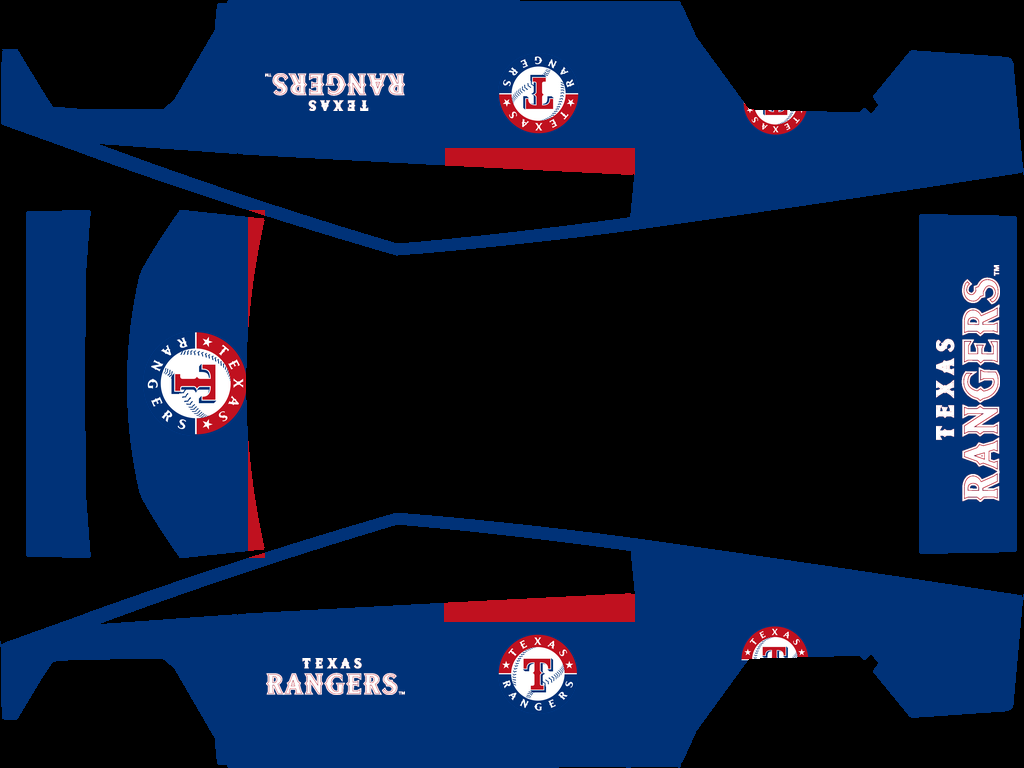 Texas Rangers Paint Shop wrap