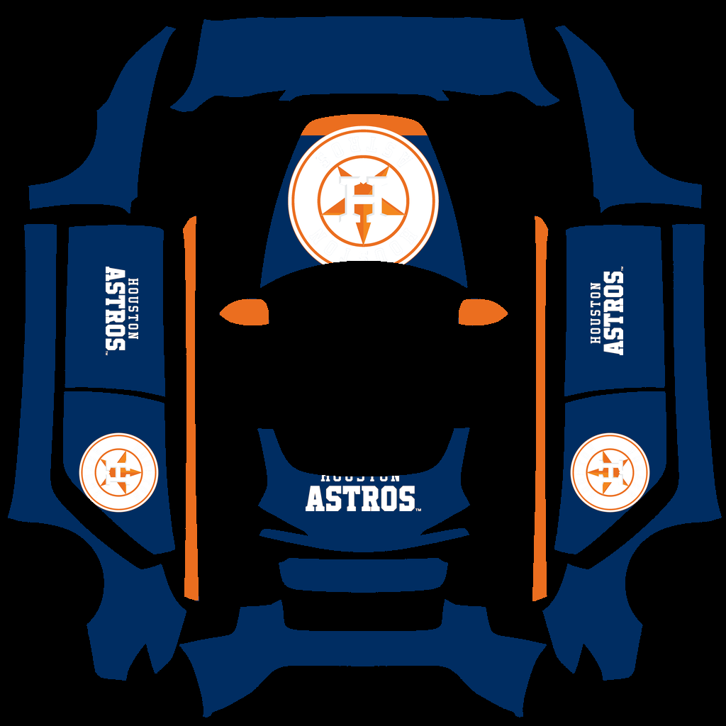 Houston Astros Paint Shop wrap