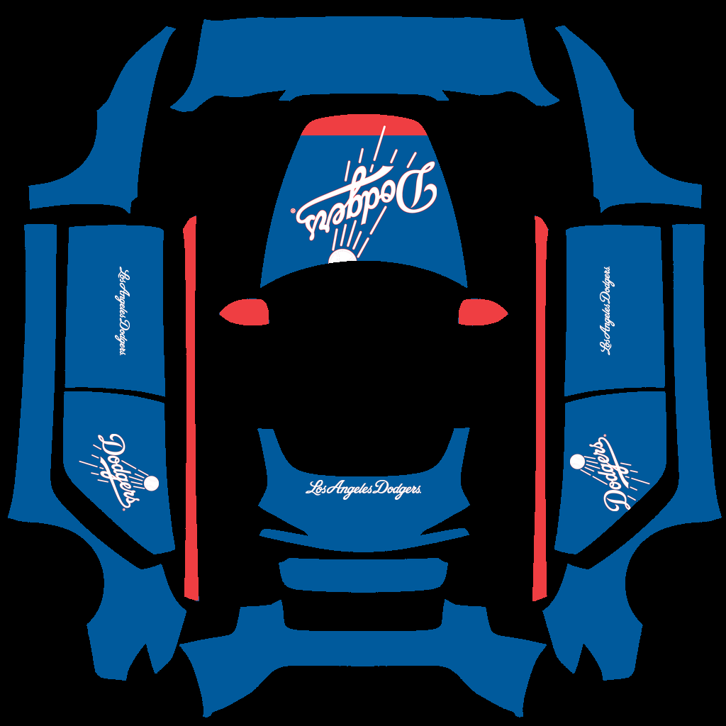 Los Angeles Dodgers Paint Shop wrap