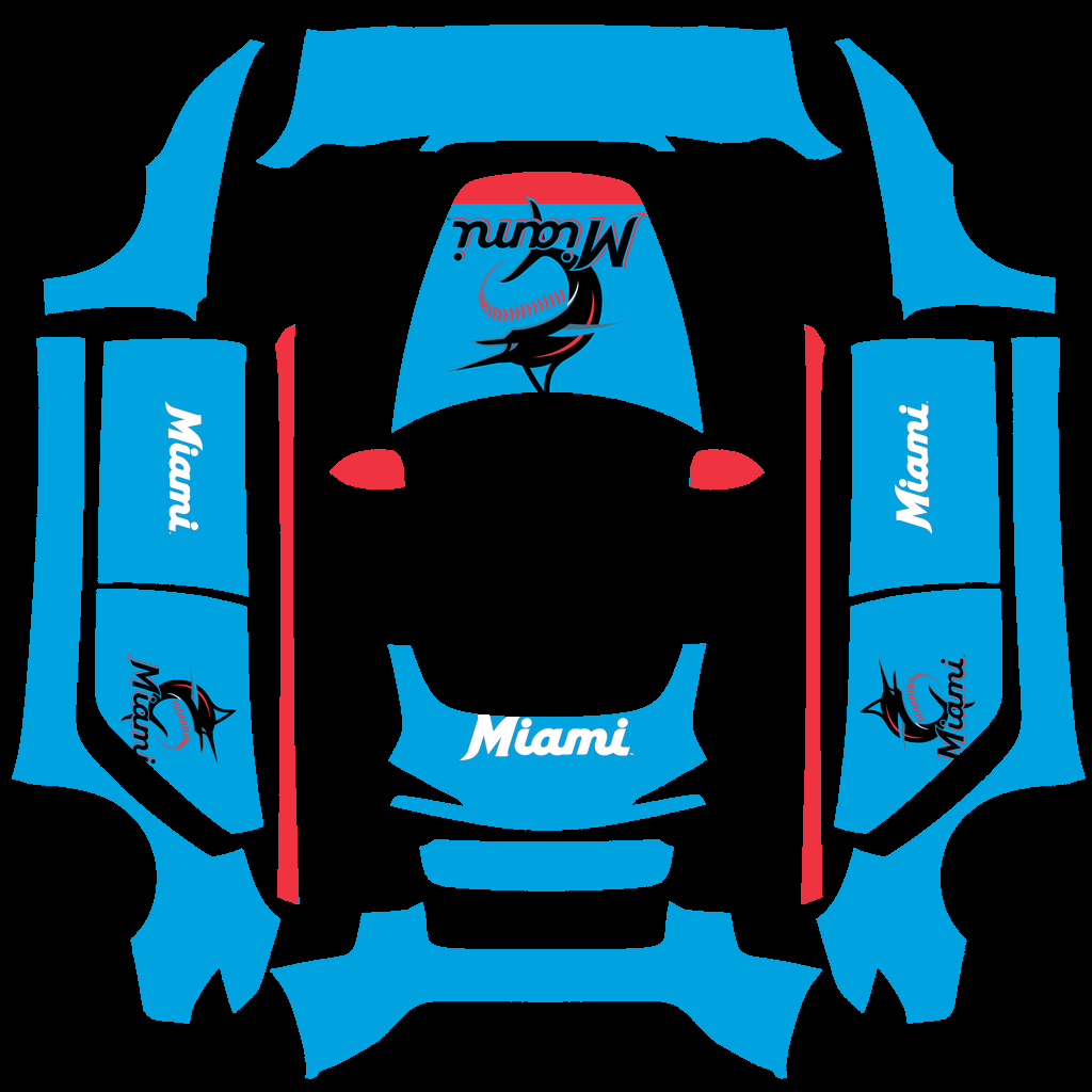 Miami Marlins Paint Shop wrap