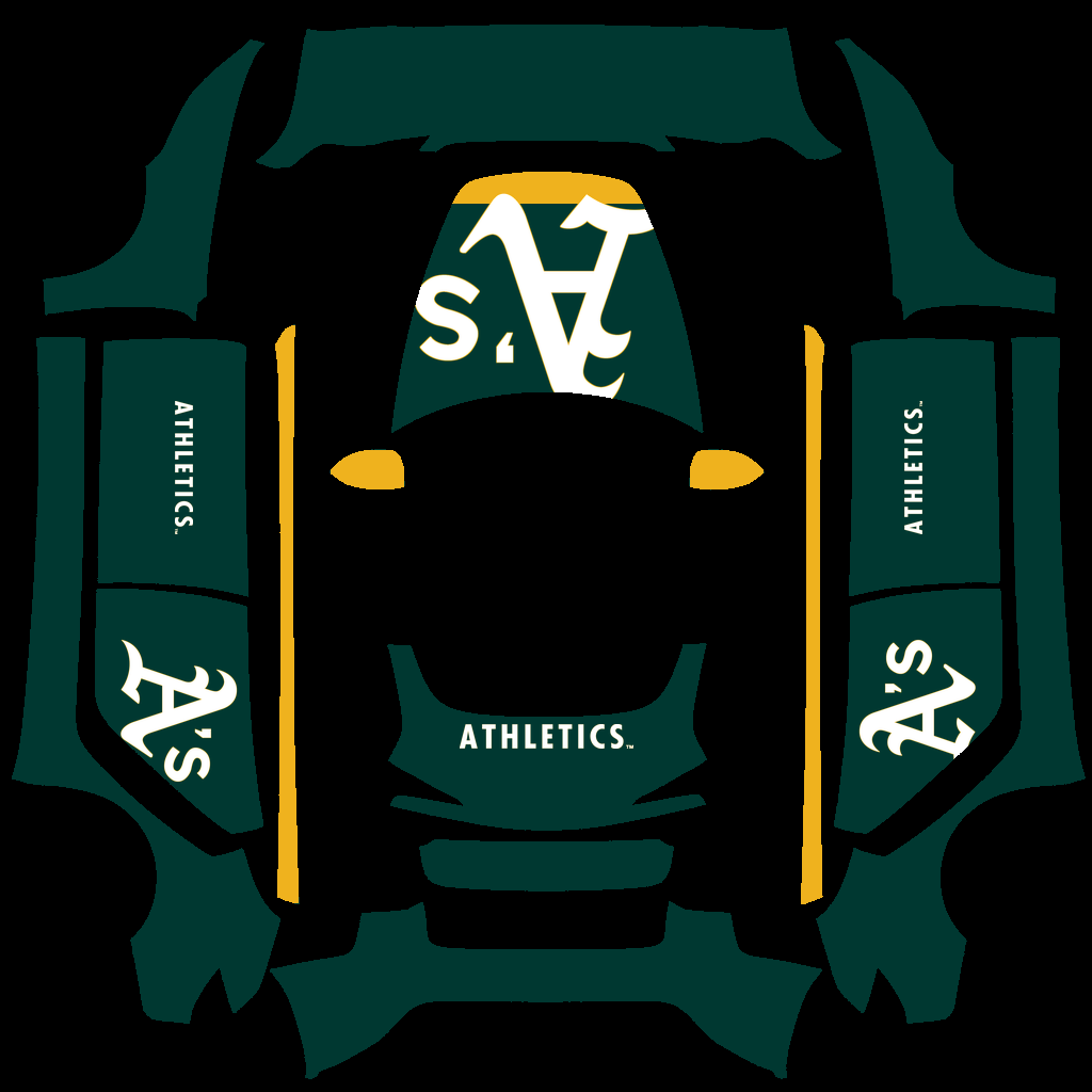 Oakland Athletics Paint Shop wrap