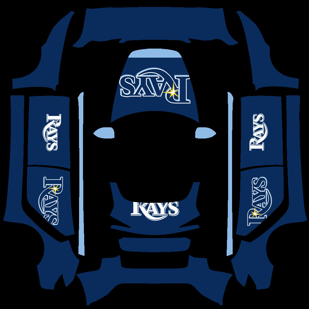 Tampa Bay Rays Paint Shop wrap