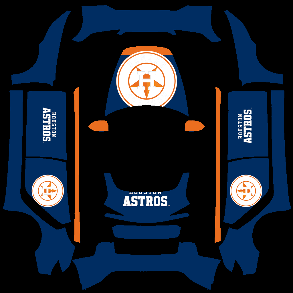Houston Astros Paint Shop wrap