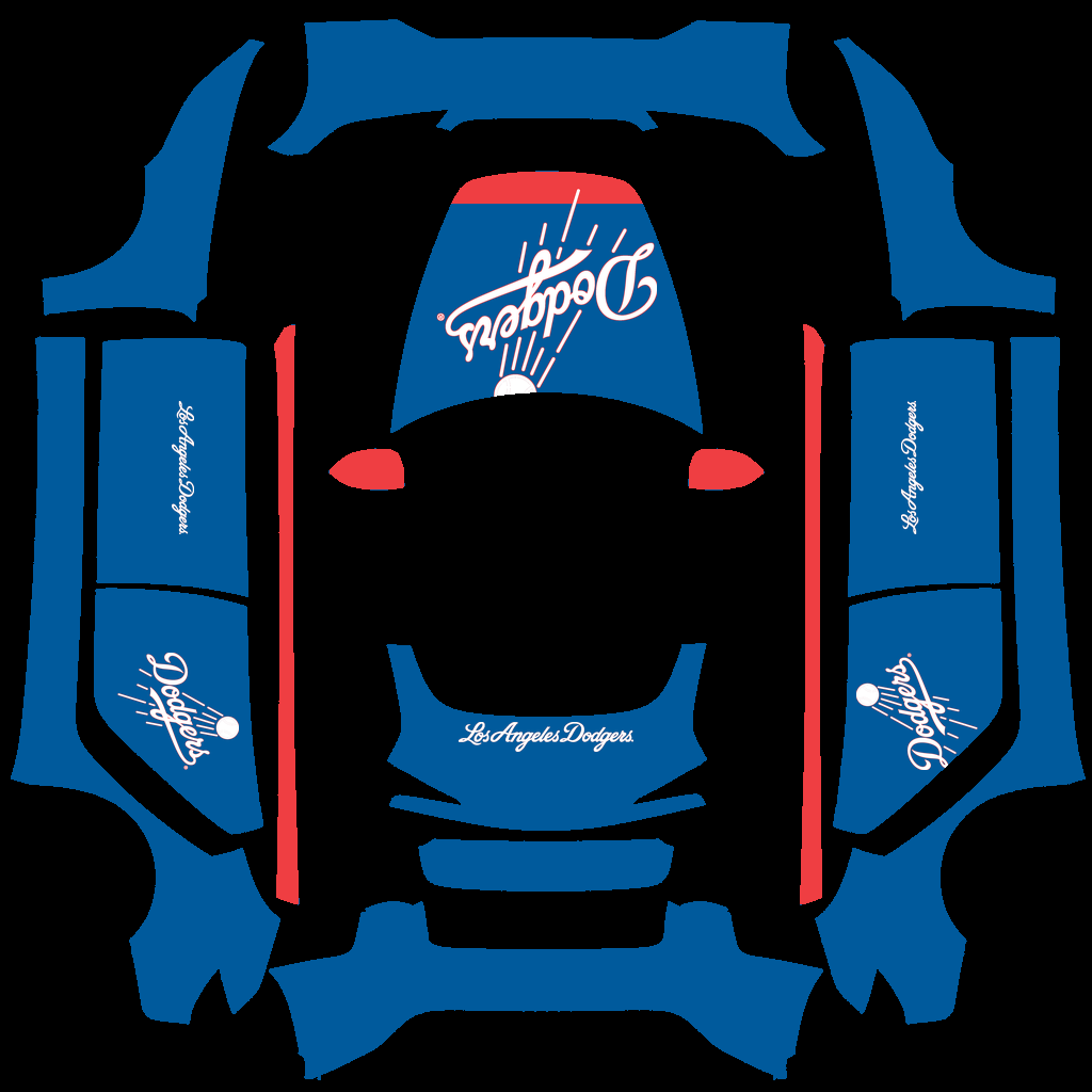 Los Angeles Dodgers Paint Shop wrap
