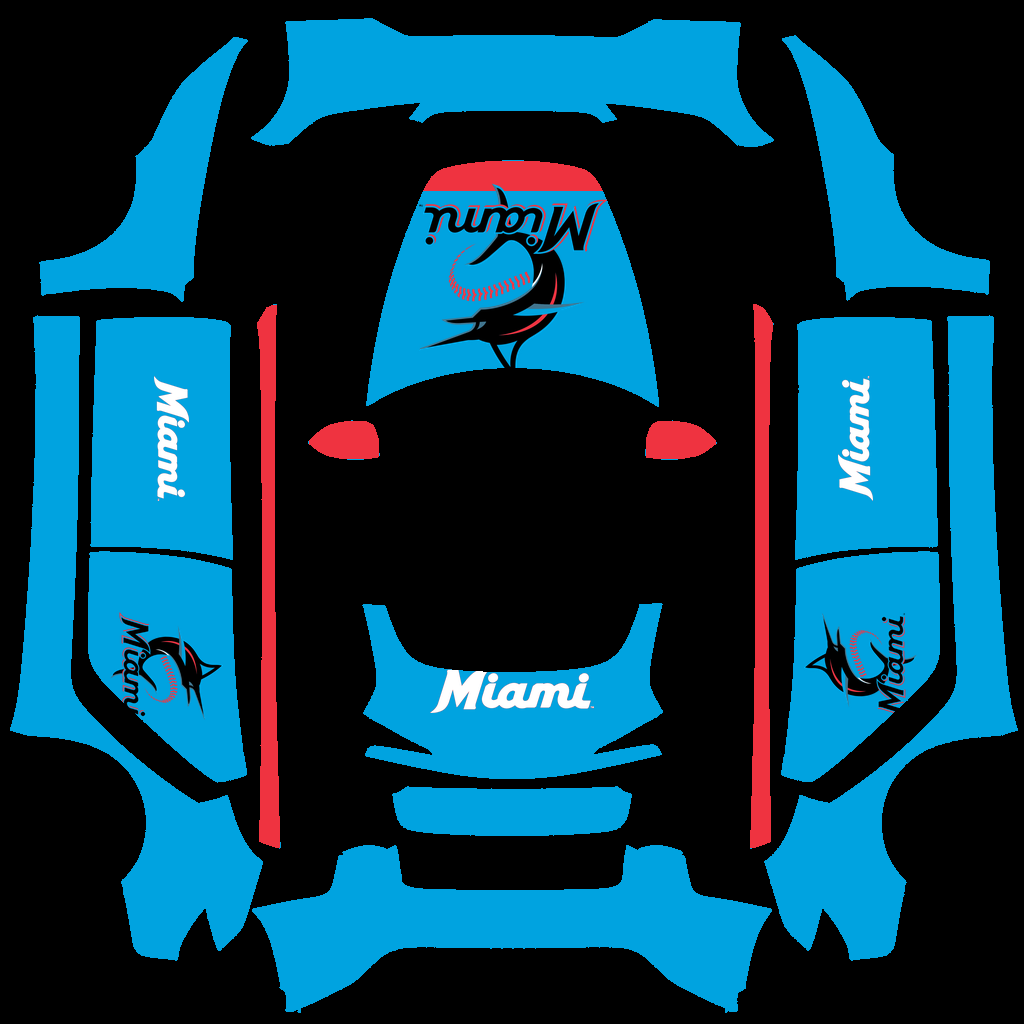 Miami Marlins Paint Shop wrap