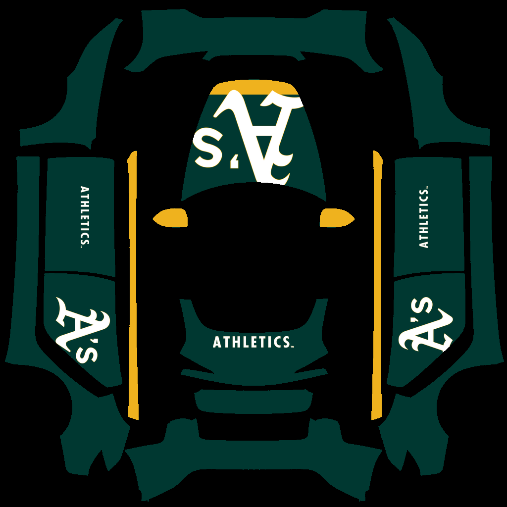 Oakland Athletics Paint Shop wrap