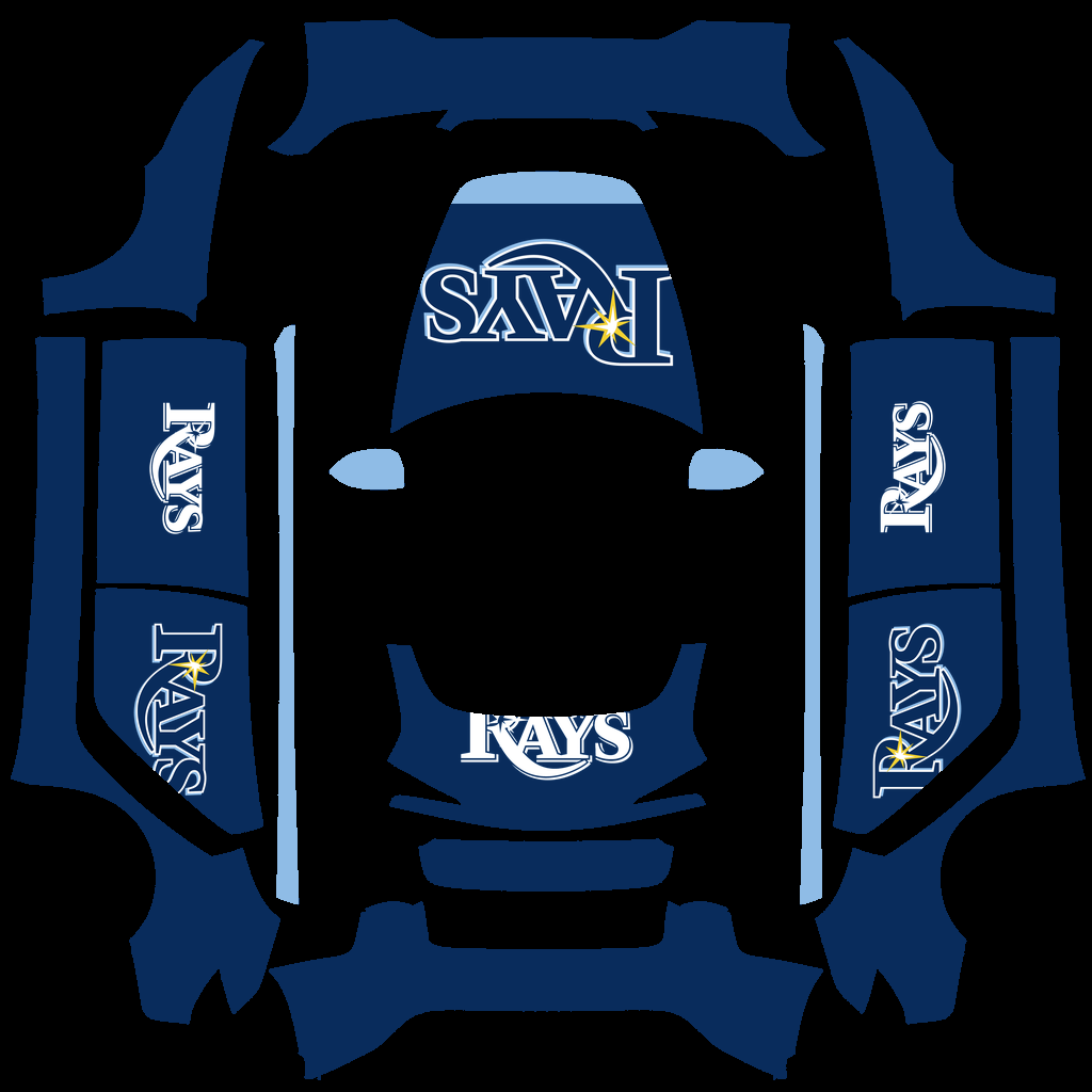Tampa Bay Rays Paint Shop wrap