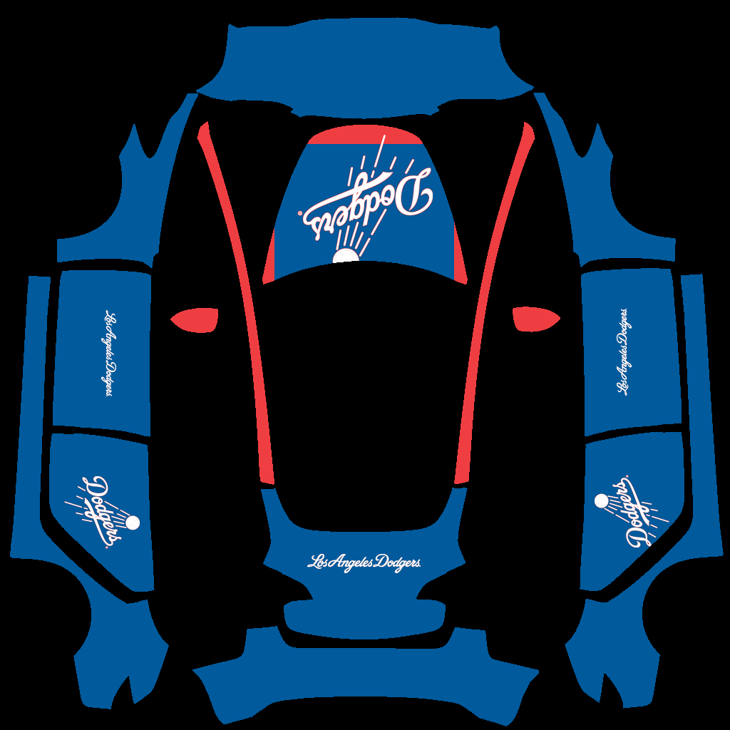 Los Angeles Dodgers Paint Shop wrap