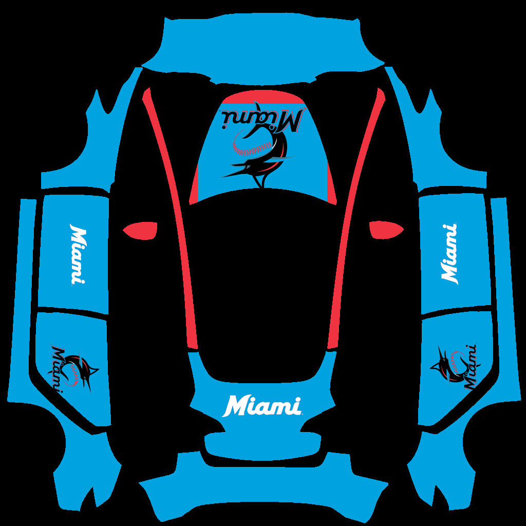 Miami Marlins Paint Shop wrap