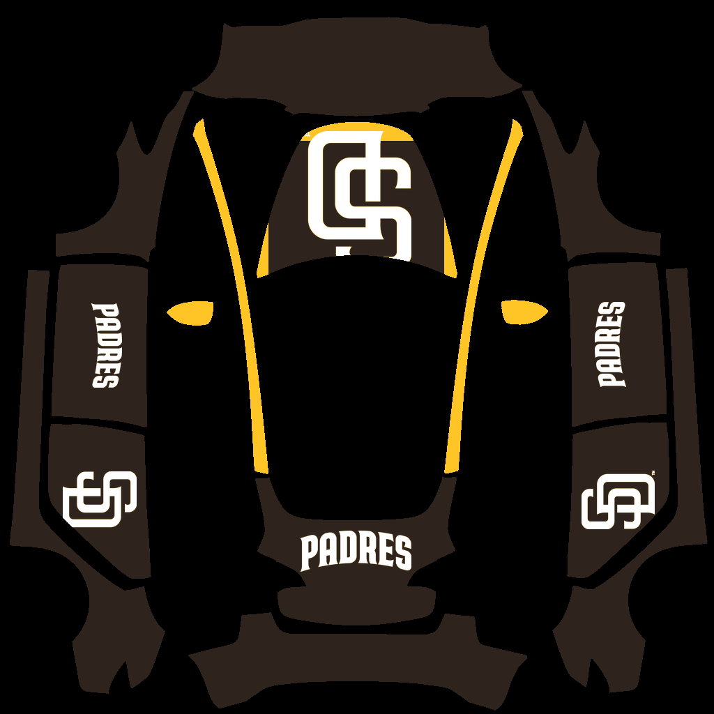 San Diego Padres Paint Shop wrap