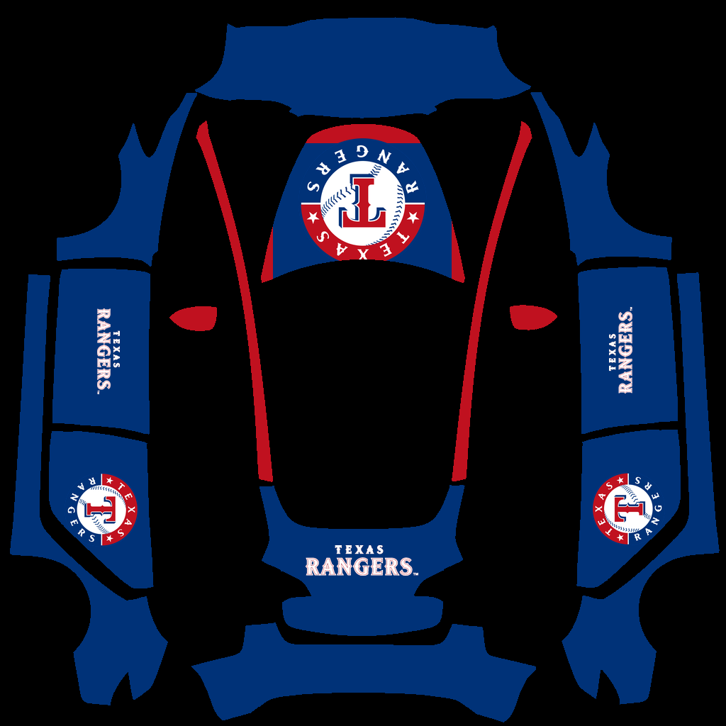Texas Rangers Paint Shop wrap