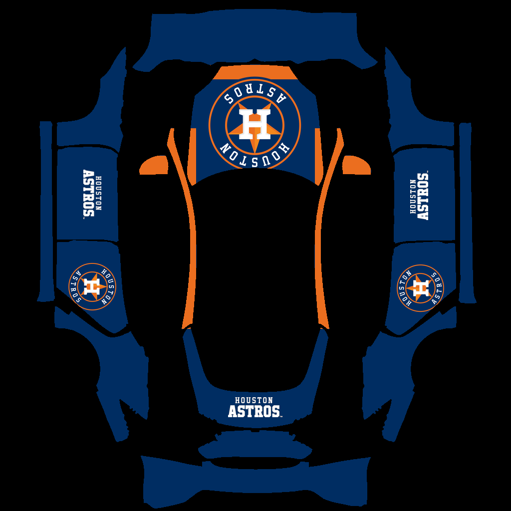 Houston Astros Paint Shop wrap