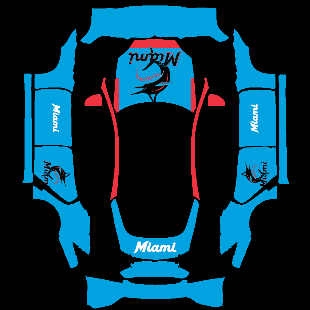 Miami Marlins Paint Shop wrap