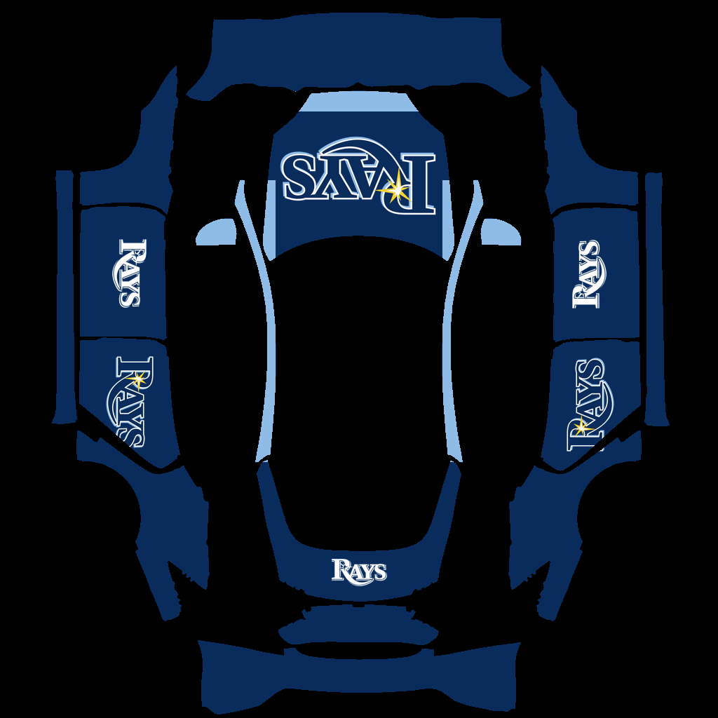 Tampa Bay Rays Paint Shop wrap