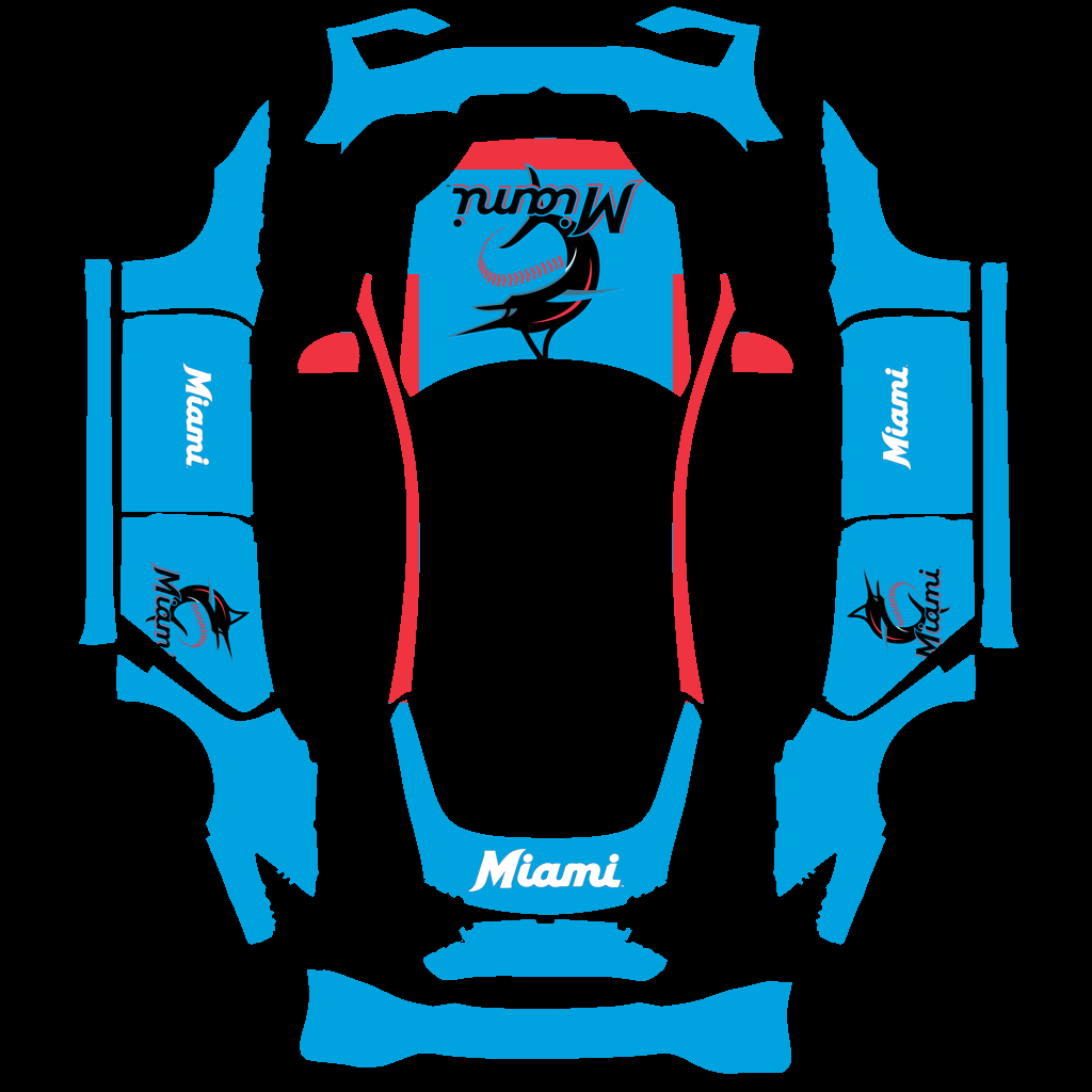 Miami Marlins Paint Shop wrap