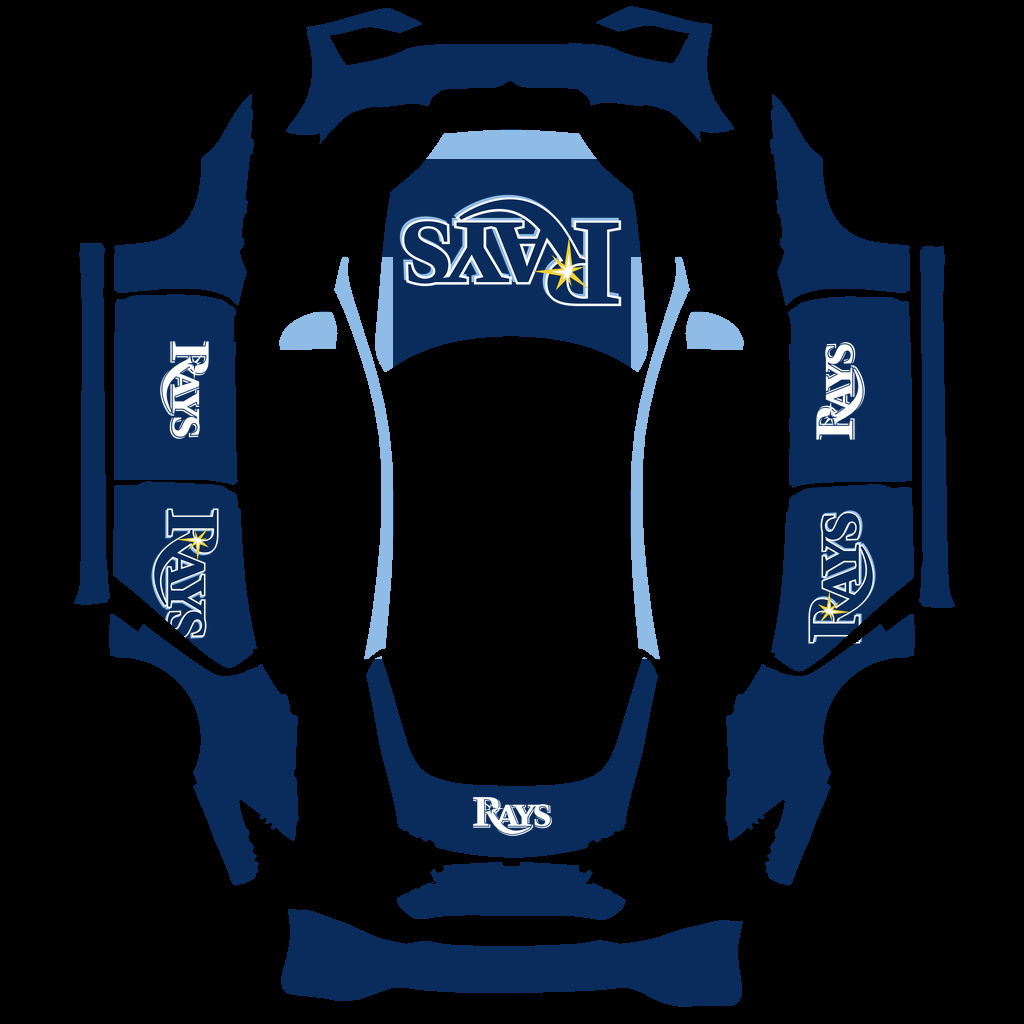 Tampa Bay Rays Paint Shop wrap