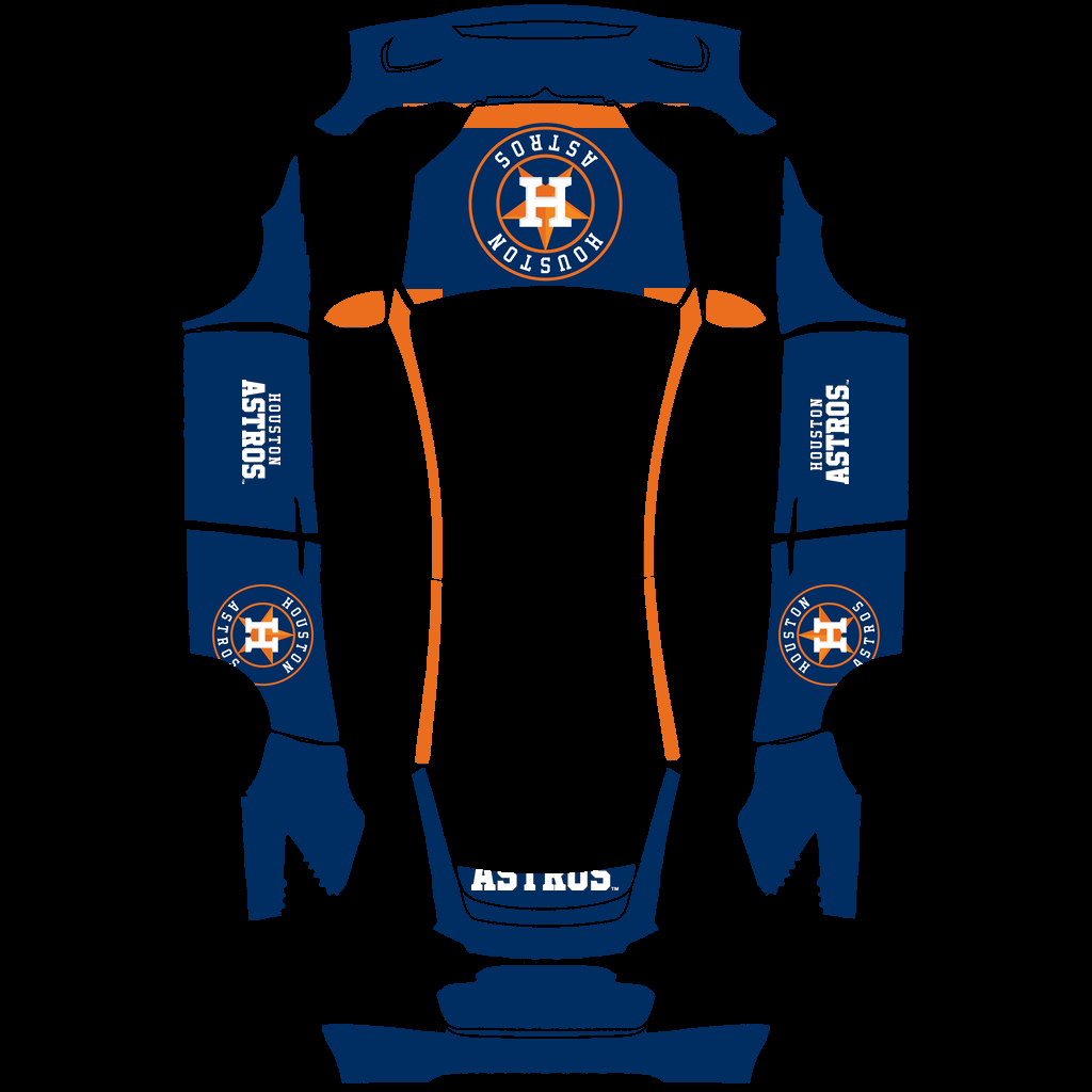 Houston Astros Paint Shop wrap