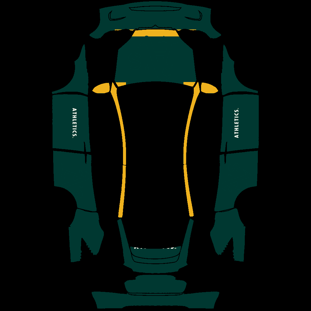 Oakland Athletics Paint Shop wrap