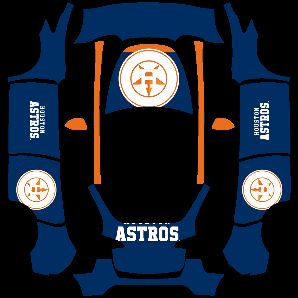 Houston Astros Paint Shop wrap