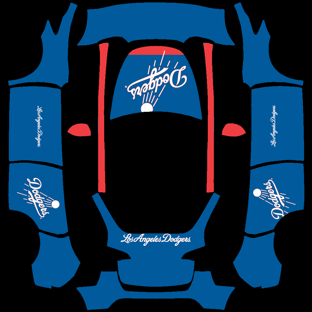 Los Angeles Dodgers Paint Shop wrap