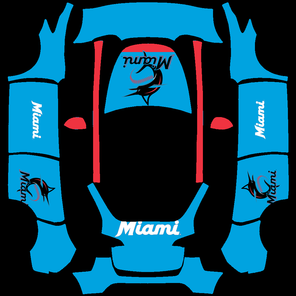 Miami Marlins Paint Shop wrap