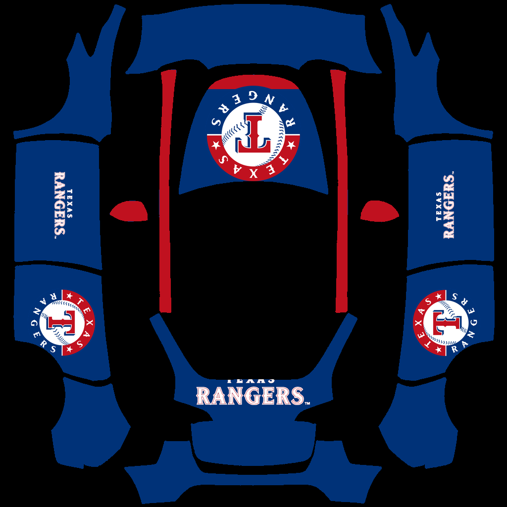 Texas Rangers Paint Shop wrap