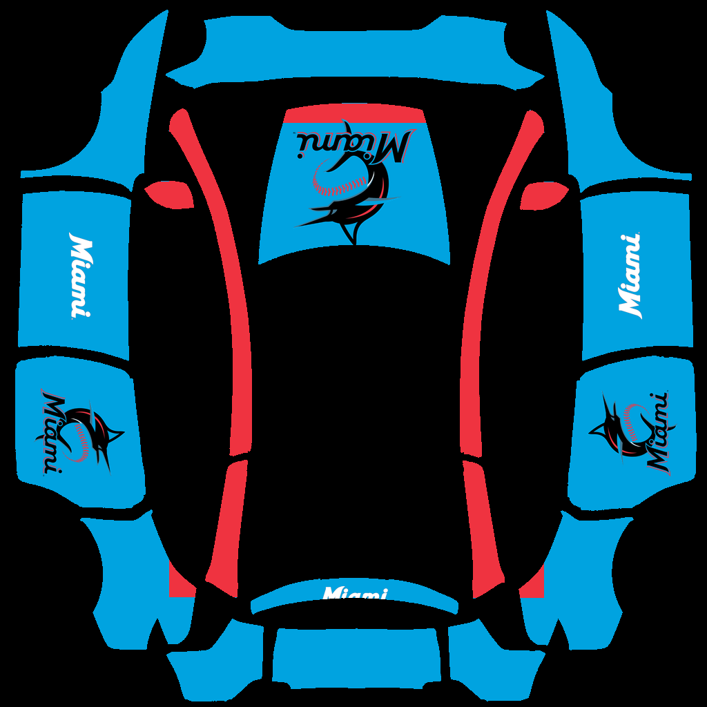 Miami Marlins Paint Shop wrap