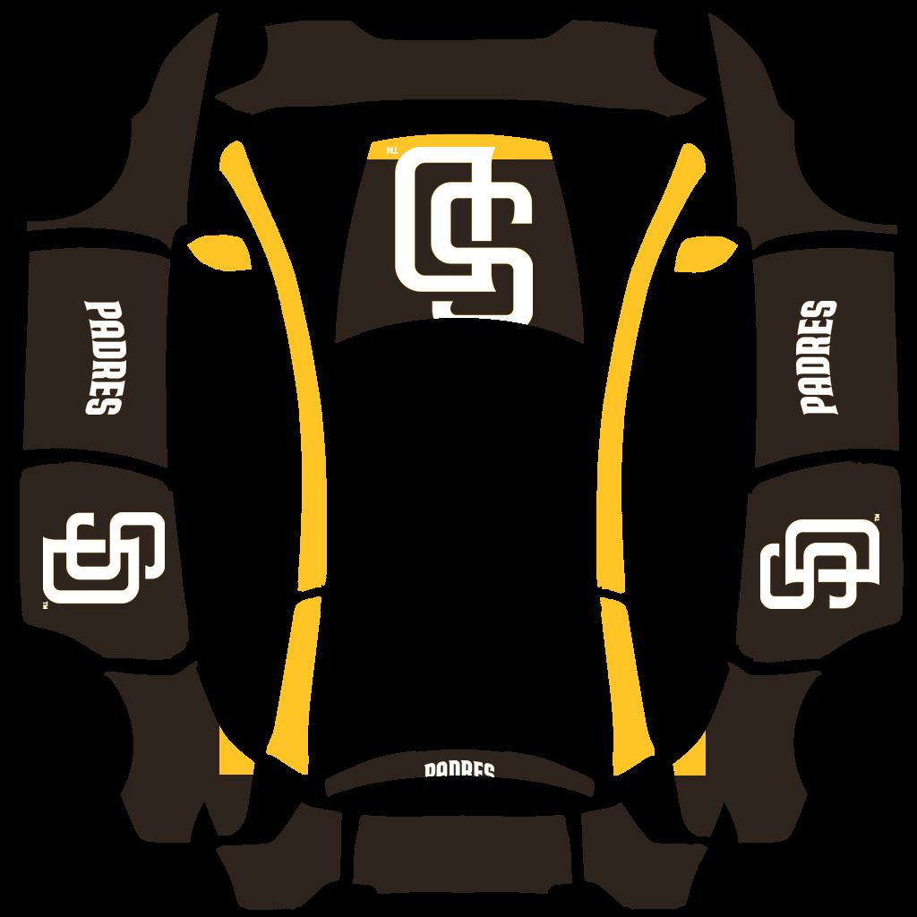 San Diego Padres Paint Shop wrap