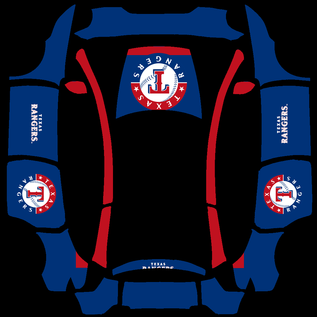 Texas Rangers Paint Shop wrap