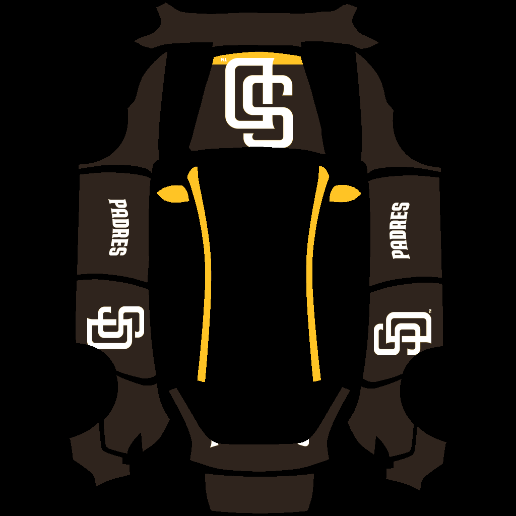 San Diego Padres Paint Shop wrap