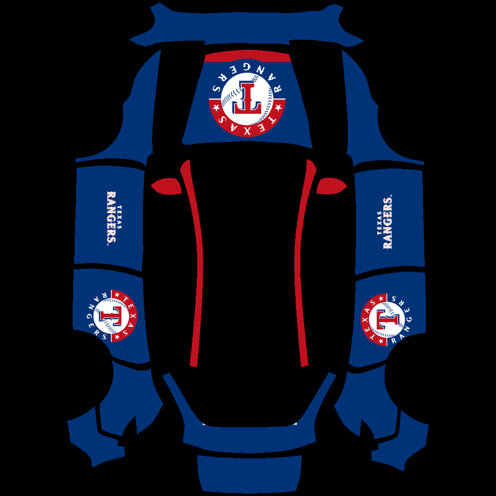 Texas Rangers Paint Shop wrap